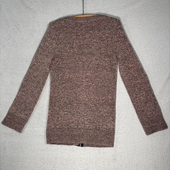 Bke Long Cardigan Sweater Women’s Size L Rust Brown Professor Academia Teacher - Picture 11 of 14